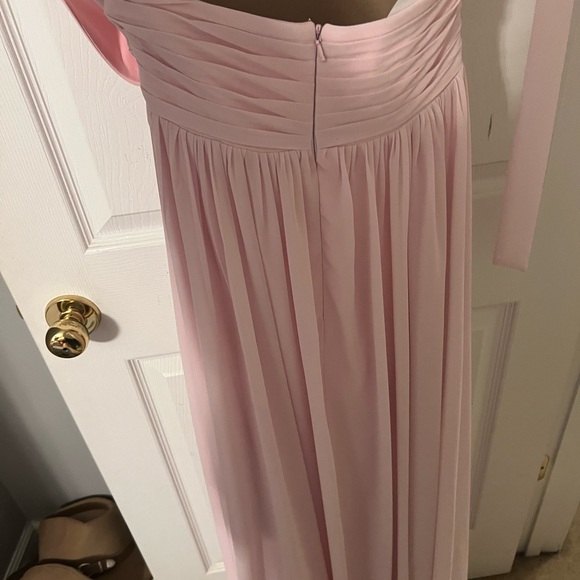 Fame and partners halter cutout front slit pink prom dress!!! - Picture 5 of 7